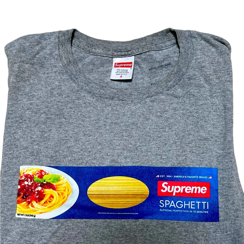 Supreme spaghetti tee, Size Small no stains